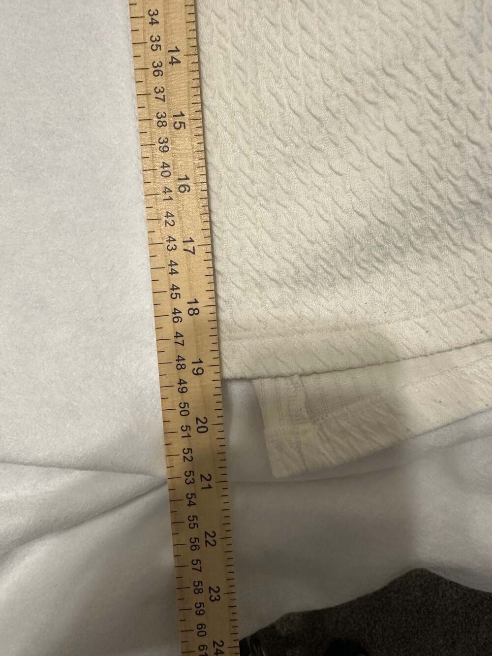 Anthropologie Arya White Cream Textured Long Sleeve Pullover Top Size M - Picture 11 of 11
